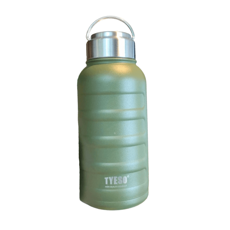 Grand thermos vert en inox
