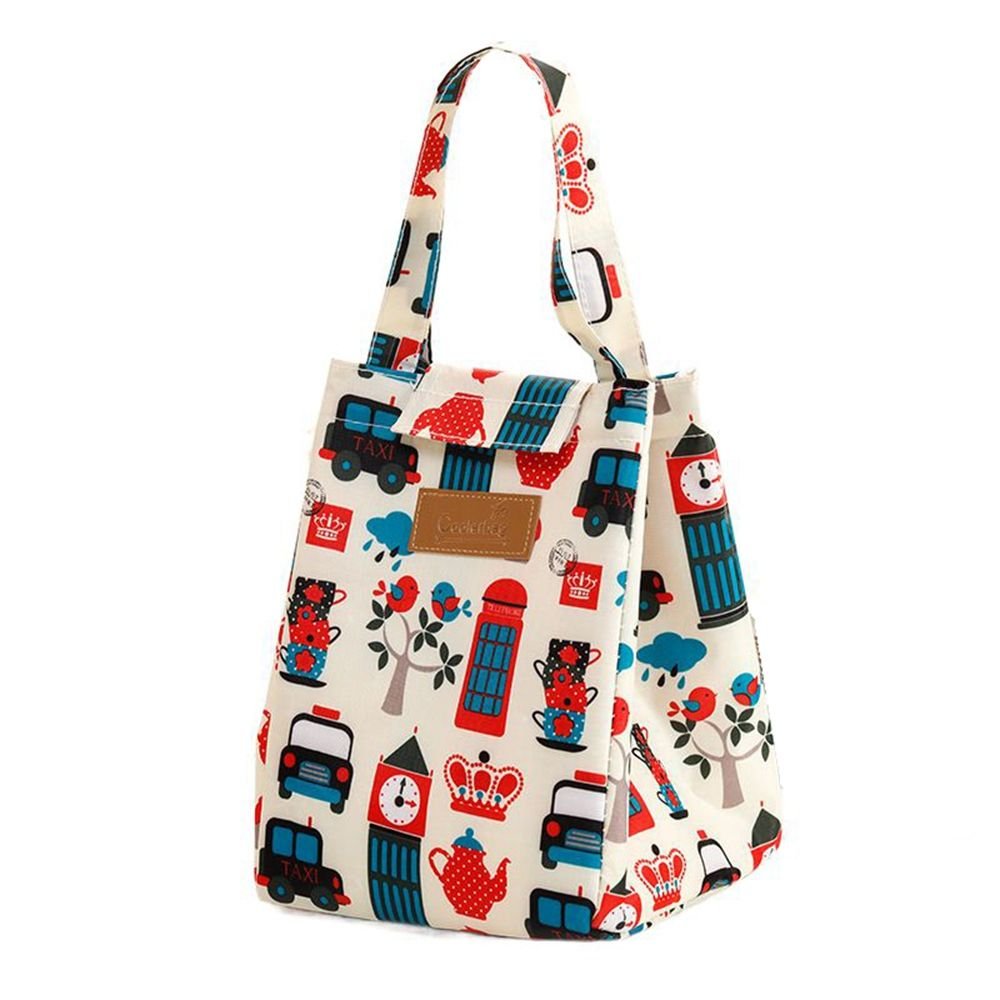 Lunch bag isolation thermique blanc et rouge