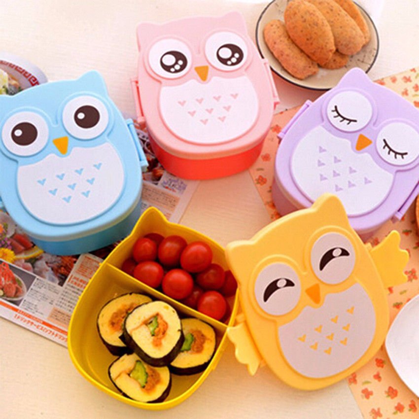 Lunch box enfant chouette violet