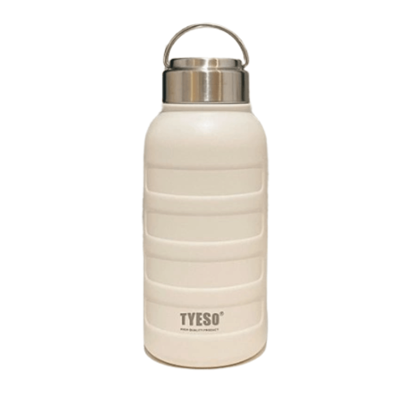 Thermos acier inox de couleur blanc