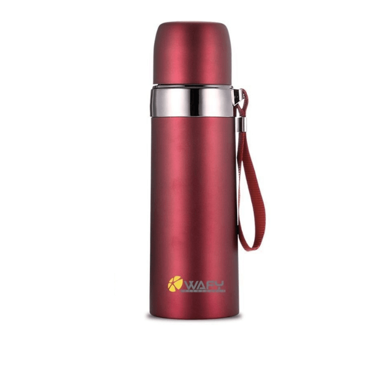 Thermos en acier inoxydable de couleur rouge 350ml,500ml,750ml