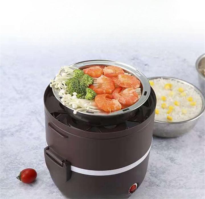 Lunch box chauffante noire 2X
