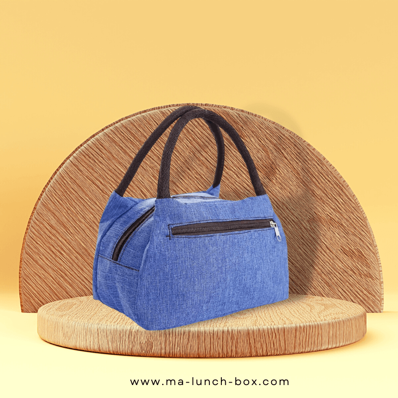 sac isotherme repas bleu